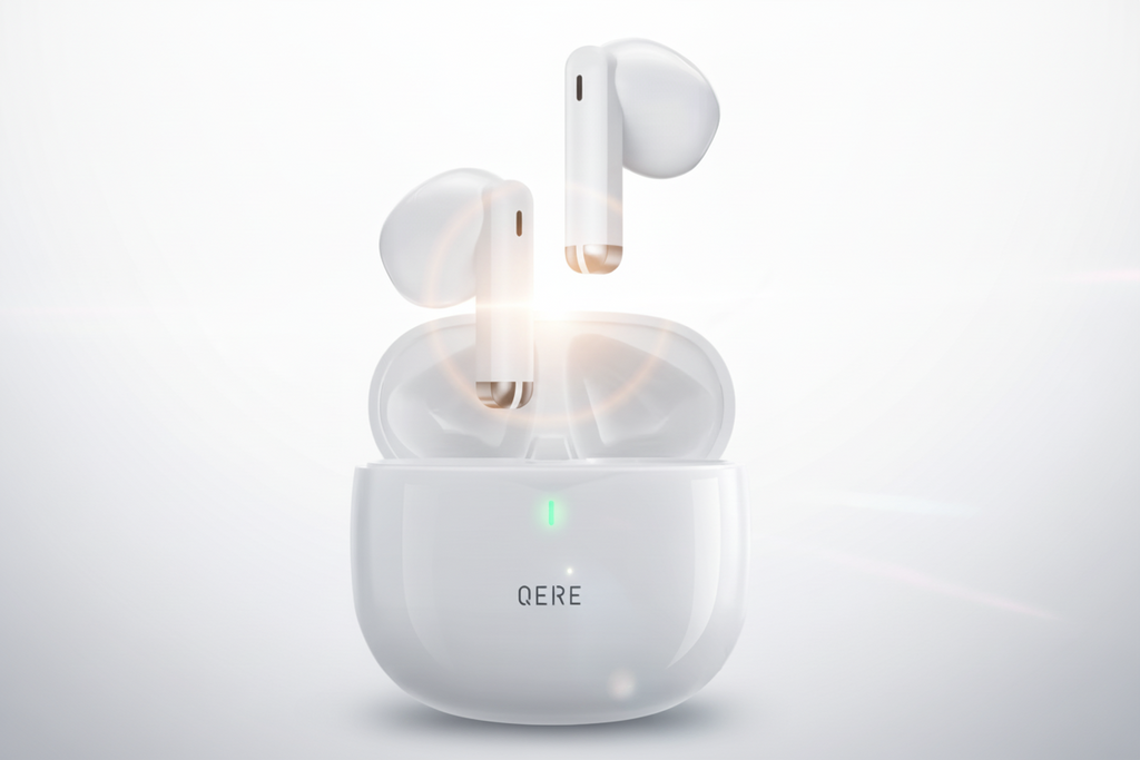 Wireless Earphones QERE E28 NEW TWS Bluetooth 5.3 HD Microphone HIFI Headphone 13mm Driver Low Latency gaming waterproof Earbud