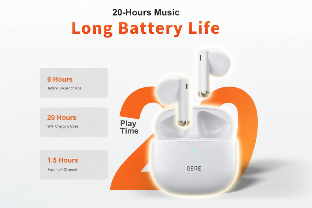 Wireless Earphones QERE E28 NEW TWS Bluetooth 5.3 HD Microphone HIFI Headphone 13mm Driver Low Latency gaming waterproof Earbud