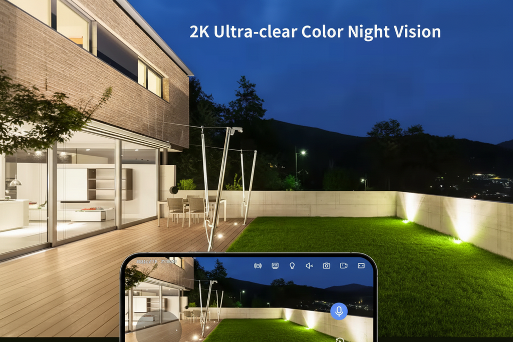 Jennov Outdoor/Indoor Security Cameras 5Ghz/2.4Ghz, 2K HD Wireless WiFi/Pet Dog Cat Baby Monitor Camera for Home Security IP66