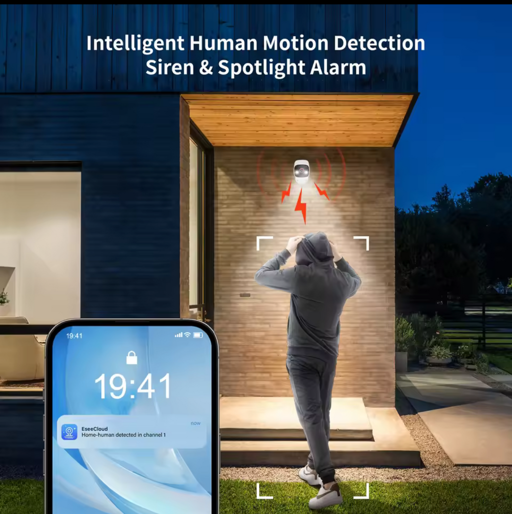 Jennov Outdoor/Indoor Security Cameras 5Ghz/2.4Ghz, 2K HD Wireless WiFi/Pet Dog Cat Baby Monitor Camera for Home Security IP66