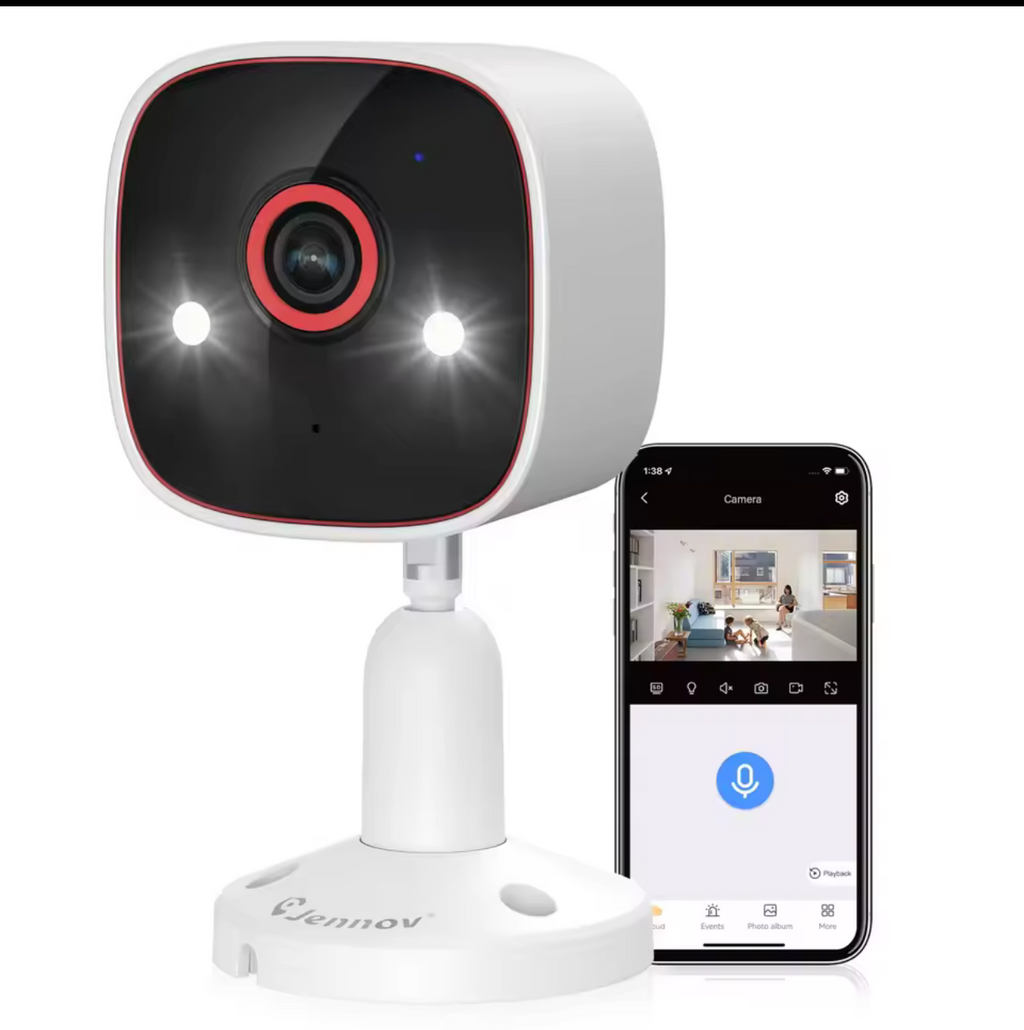 Jennov Outdoor/Indoor Security Cameras 5Ghz/2.4Ghz, 2K HD Wireless WiFi/Pet Dog Cat Baby Monitor Camera for Home Security IP66